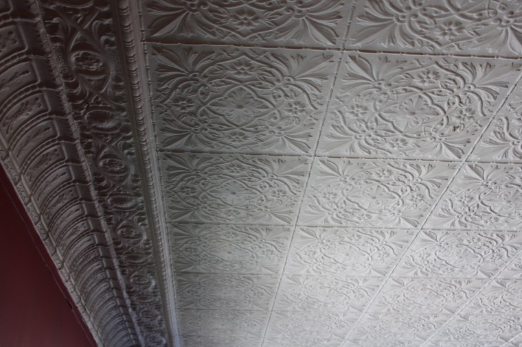 Gibbard Block Pressed Tin Ceiling Main Floor